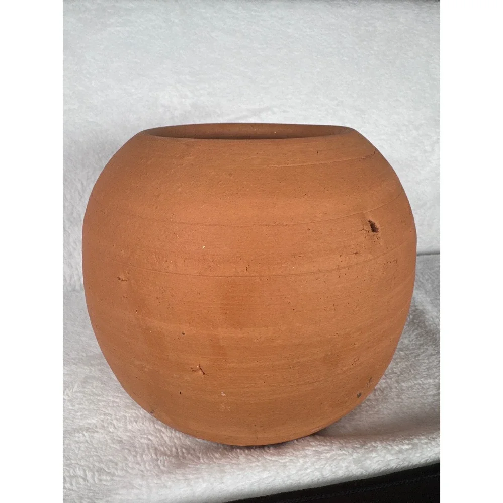 Unbranded Hand Made Jack-O-Lantern Pumpkin Luminary Unisex OS Terracotta Rustic